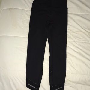Lululemon leggings with mesh detail